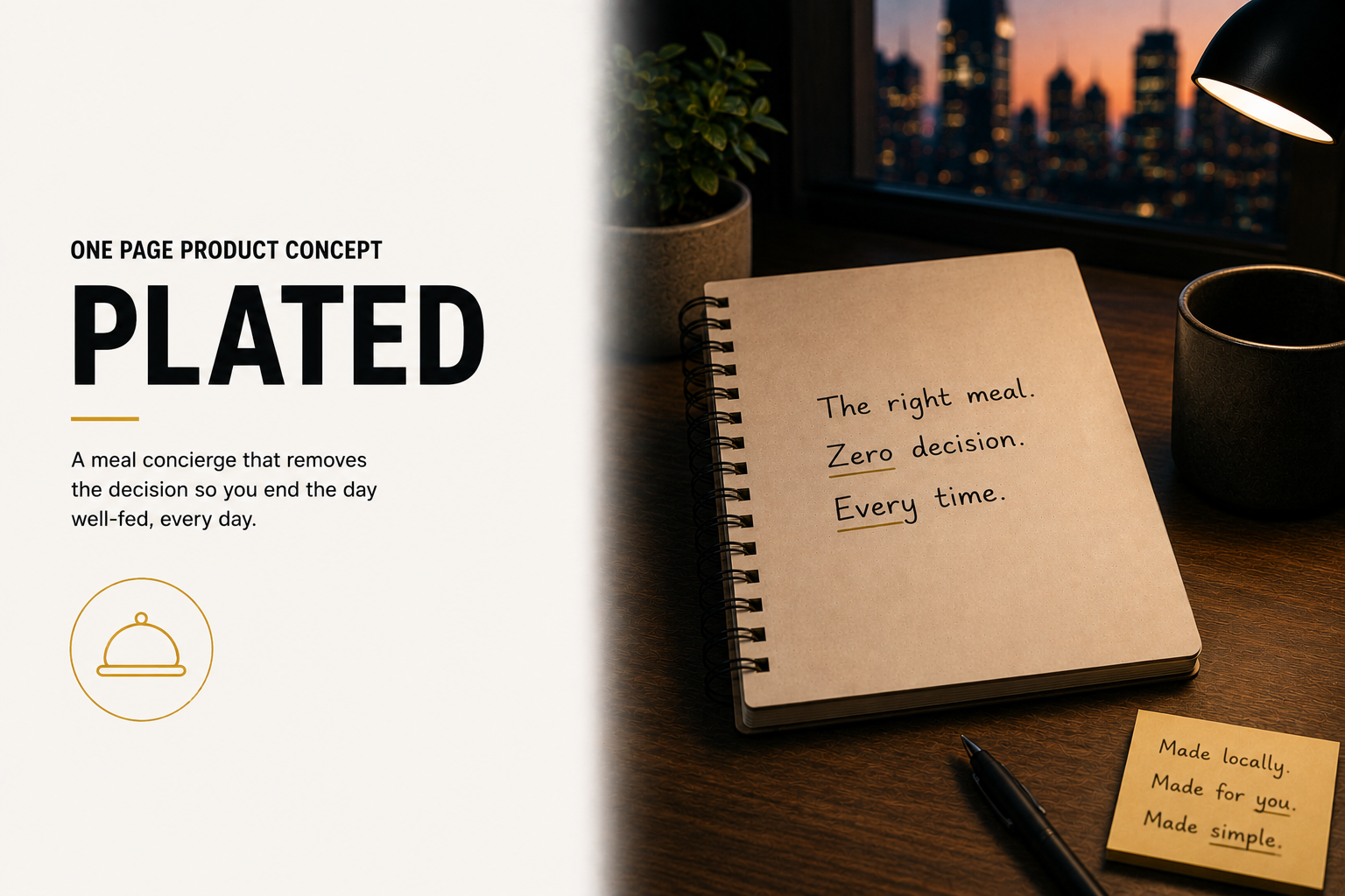 Project 11: Plated - One Page Product Concept