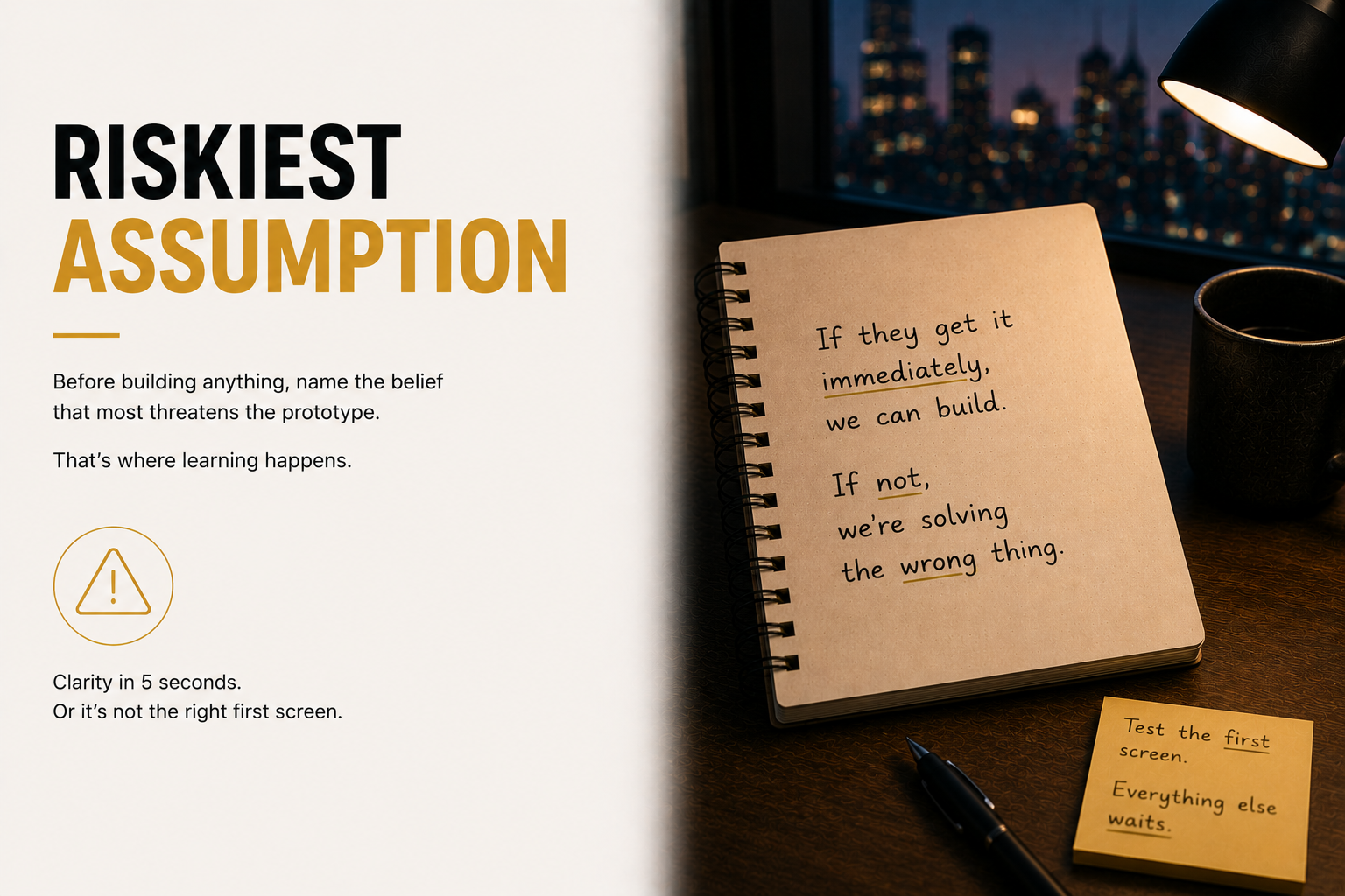 Project 12: Riskiest Assumption for Plated